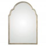 Silver Champagne Arched Wall Mirror