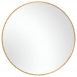 Round Wall Mirror Decor with Brushed Gold Frame