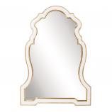 Cleopatra White Keyhole Mirror