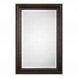Rectangular Mirror with Bronze and Gold Frame Wall Mirror