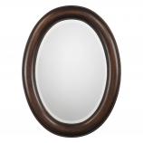 Oval Mirror Bronze with Antique Gold Frame Wall Mirror
