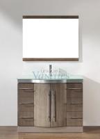 42 Inch Single Sink Bathroom Vanity in Smoked Ash UVABGISA42