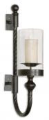 Garvin Twist Metal Candle Wall Sconce
