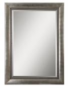 Antique Silver Leaf with Black Large Rectangular Wall Mirror