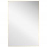 Rectangular Bathroom Vanity Mirror with Gold Frame