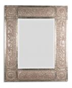 Distressed Gold Champagne Leaf Large Rectangular Wall Mirror
