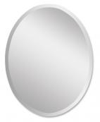 Large Oval Frameless Mirror