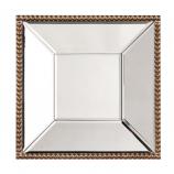 Lydia Gold Beaded Square Mirror