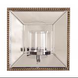 Lydia Square Mirror with Candle Holder