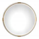Mackai Round Gold Round Mirror