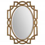 Margutta Heavily Antiqued Gold Leaf Unique Mirror