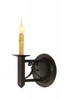 1 Light Mission Forge Wrought Iron Wall Sconce