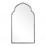 Arched Wall Mirror Decor Bronze with Golden Highlights Frame