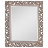 Rectangular Decorative Wall Mirror with Natural Finish Frame