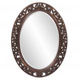 Suzanne Oval Mirror with Antique Bronze Finish