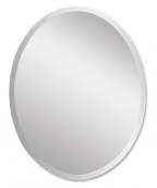 Oval Frameless Beveled Edge Bathroom Vanity Mirror